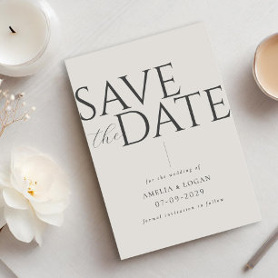 Champagner Moderner Minimalistisch Save The Date