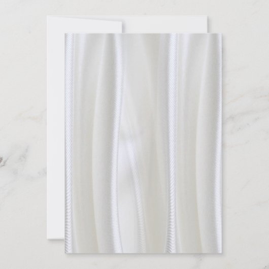 Champagner oder Silberseide und schwarze Spitzen-E Einladung (Rückseite)