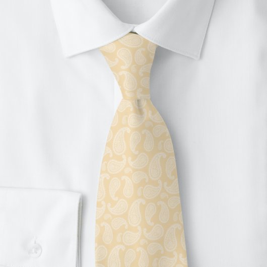 Champagner Paisley Krawatte