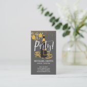 Champagner / Party-Planer / Festival II Visitenkarte (Stehend Vorderseite)