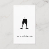 Champagner / Party-Planer / Festival II Visitenkarte (Rückseite)