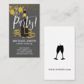 Champagner / Party-Planer / Festival II Visitenkarte (Vorne/Hinten)