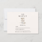 Champagner Perlen Kugel Abschlussfeier RSVP Karte (Vorderseite)