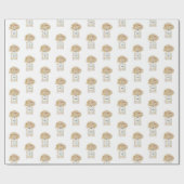 Champagner-Pfingstrosen und Parfüm Floral Geschenkpapier (Flach)