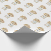 Champagner-Pfingstrosen und Parfüm Floral Geschenkpapier (Ecke)