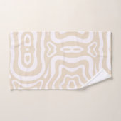 Champagner Pink Abstrakt Wave Muster Badhandtuch Set (Handtuch)