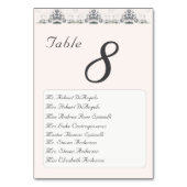 Champagner-Pink-Hochzeit-Tischnummer Tischnummer (Rückseite)