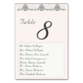Champagner-Pink-Hochzeit-Tischnummer Tischnummer (Vorderseite)