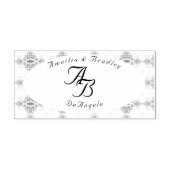 Champagner-Pink Lace Wedding Permastempel (Design)