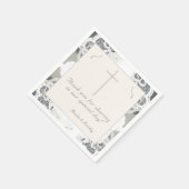 Champagner-Pink Lace Wedding Serviette (Ecke)