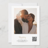 Champagner-Pop Foto-QR-Code-Junggesellinnenabschie Einladung (Rückseite)