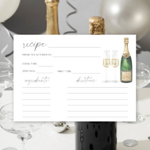 Champagner-Popping Brautparty - Rezeptkarte