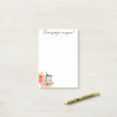 Champagner Post-it Klebezettel (Auf Schreibtisch)