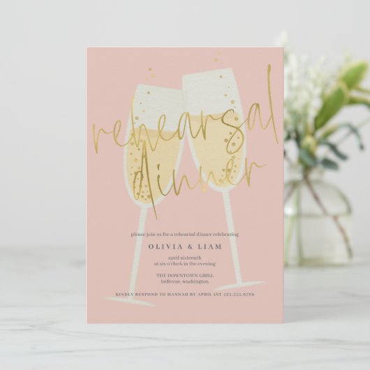 Champagner-Probe Einladung (Stehend Vorderseite)