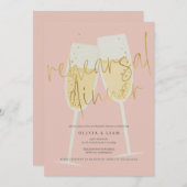 Champagner-Probe Einladung (Vorne/Hinten)