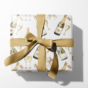 Champagner Prosecco Liebhaber Geschenkpapier Set