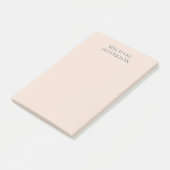 Champagner-Rosa-Farbe Minimalistisches Einfaches M Post-it Klebezettel (angewinkelt)