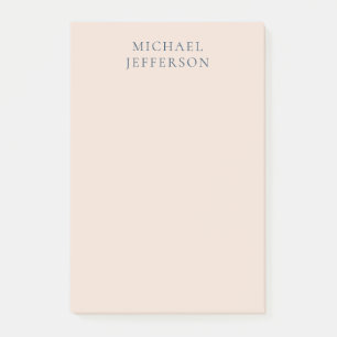 Champagner-Rosa-Farbe Minimalistisches Einfaches M Post-it Klebezettel