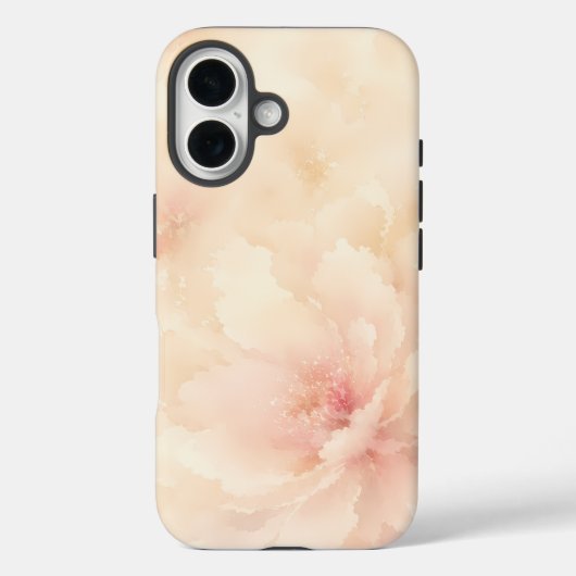 Champagner-Rosa-Wasserfarben-Blume Case-Mate iPhone Hülle (Rückseite)