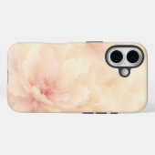 Champagner-Rosa-Wasserfarben-Blume Case-Mate iPhone Hülle (Rückseite (Horizontal))