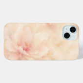 Champagner-Rosa-Wasserfarben-Blume Case-Mate iPhone Hülle (Rückseite (Horizontal))
