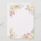 Champagner Rose Chic Wedding Einladung (Rückseite)