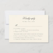 Champagner-Rose UAWG RSVP Karte (Vorderseite)