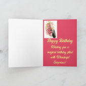 Champagner & Roses Geburtstagskarte Karte (Innenseite)