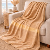 Champagner-Sand-Horizont-Fleece-Decke Fleecedecke