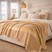 Champagner-Sand-Horizont-Fleece-Decke Fleecedecke