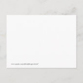 Champagner Save the Date (schwarz) Ankündigungspostkarte (Rückseite)