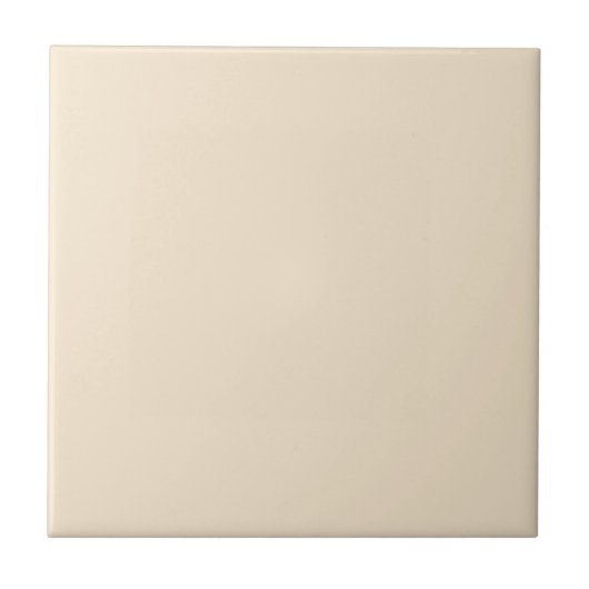Champagner Schlichte Solid Color Keramik Tile Fliese (Vorderseite)
