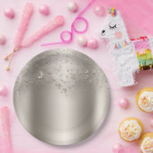 Champagner Shimmer Flutter Butterfly Sweet 16 Part Pappteller (Party)