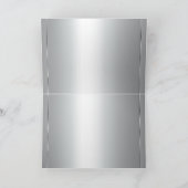 Champagner Silberne 25-jährige Jubiläumskarten Karte (Innenseite)