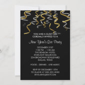 Champagner-Silvester-Party Einladungen (Rückseite)