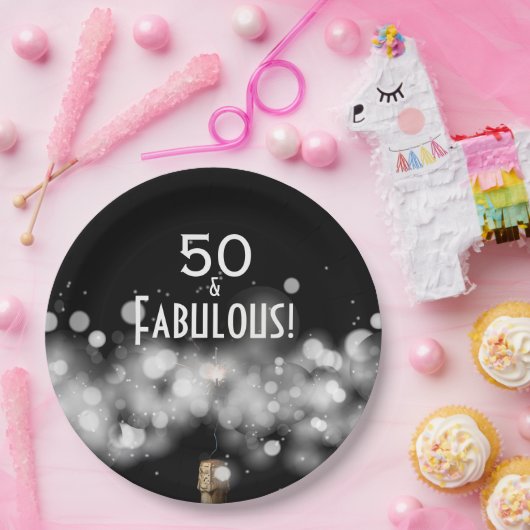 Champagner & Sparkler 50 & Fabulous Paper Teller (Party)