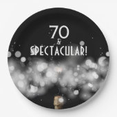 Champagner & Sparkler 70 & spektakuläre Teller (Vorderseite)