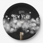 Champagner & Sparkler Silvester Paper Teller (Vorderseite)