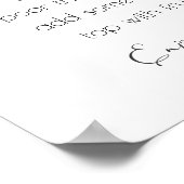 Champagner & Sparkling Cider - Minimale Hochzeit Poster (Ecke)