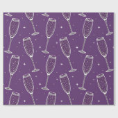 Champagner Starlight Premium Wrapping Paper Geschenkpapier (Flach)