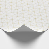 Champagner-Sternenburst-Diamantmuster Geschenkpapier (Ecke)