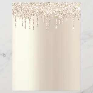 Champagner-Tauchglitter elegantes Scrapbook-Papier