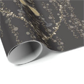 Champagner-Thema im neuen Jahr Geschenkpapier (Rolleneckpunkt)