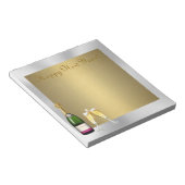 Champagner Toast 1 Notizblock (angewinkelt)