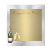 Champagner Toast 1 Notizblock (Vorderseite)