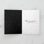 Champagner Toast Card zum 10. Jubiläum Karte (Innenseite)