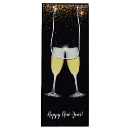 Champagner Toast Glitzer Silvester Party Geschenktüte Für Weinflaschen