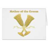 Champagner Toast Mutter des Grooms (Vorderseite (Horizontal))