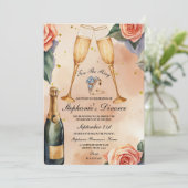 Champagner Toast to New Beginns: Ein Party der Sch Einladung (Stehend Vorderseite)