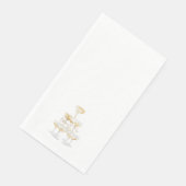 Champagner Tower Individuellen Namens Wedding II Serviette (Ecke)